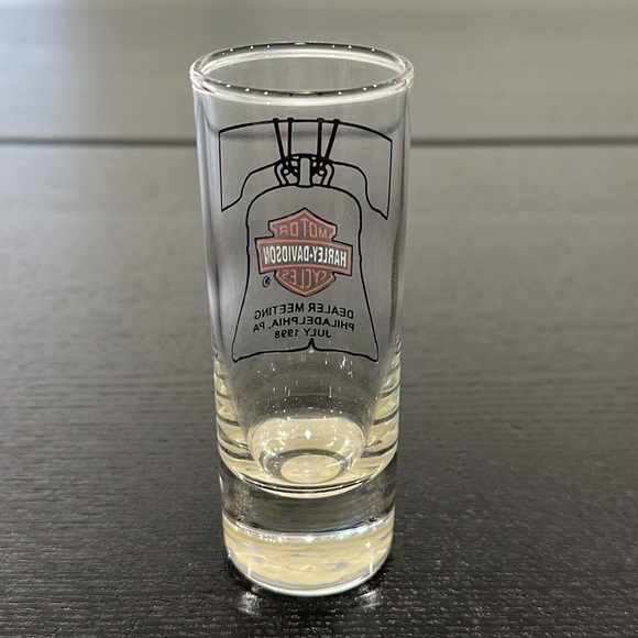 Harley-Davidson Philadelphia Dealer Show Tall Shot Glass - Picture 2 of 5